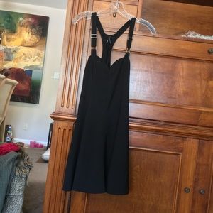 Nasty Gal dress, sweetheart neckline, buckle strap